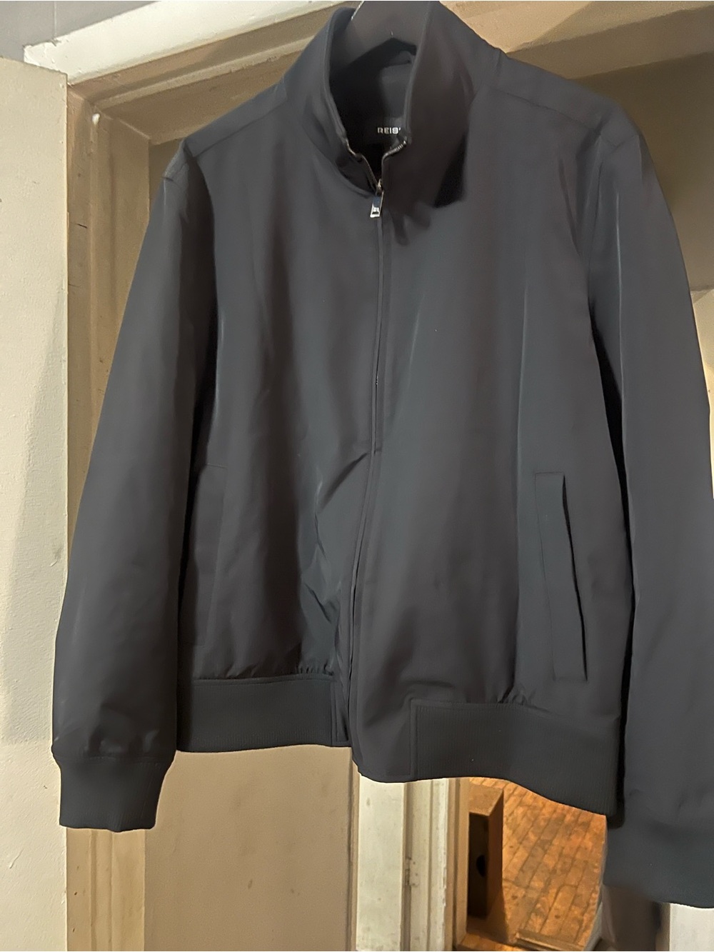 Reiss Men's Black Bomber Jacket size large excellent condition
